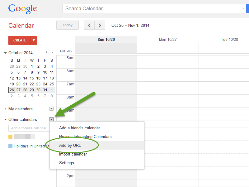 How to create an iCal feed and add it to another calendar Help Center